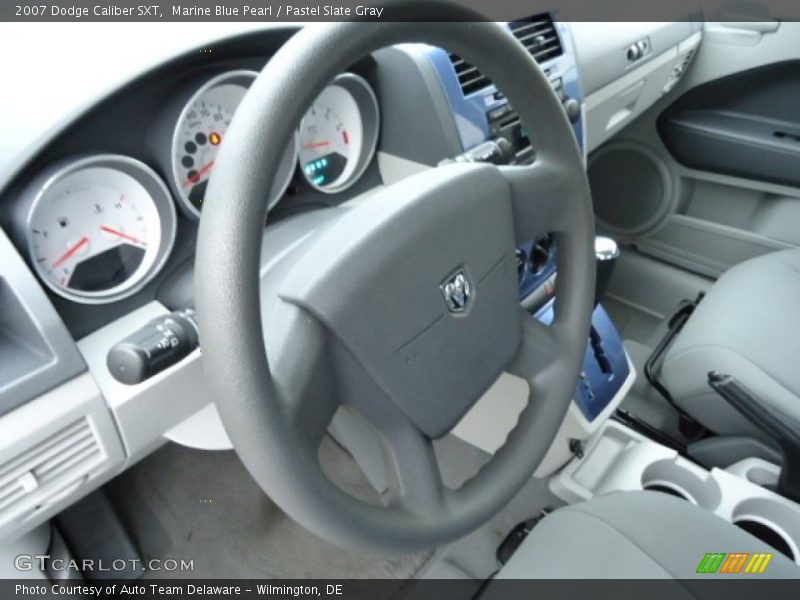 Marine Blue Pearl / Pastel Slate Gray 2007 Dodge Caliber SXT