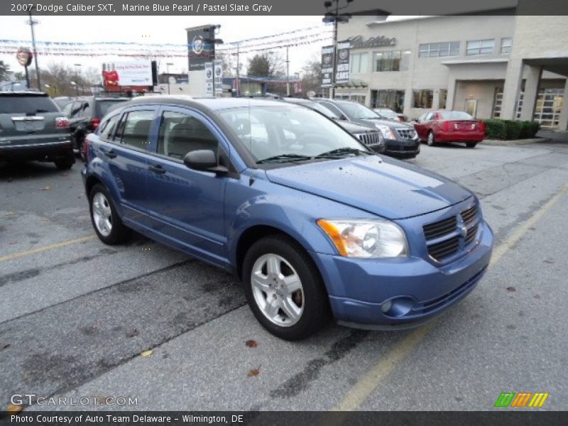 Marine Blue Pearl / Pastel Slate Gray 2007 Dodge Caliber SXT