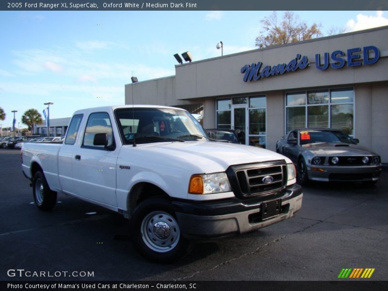 Oxford White / Medium Dark Flint 2005 Ford Ranger XL SuperCab