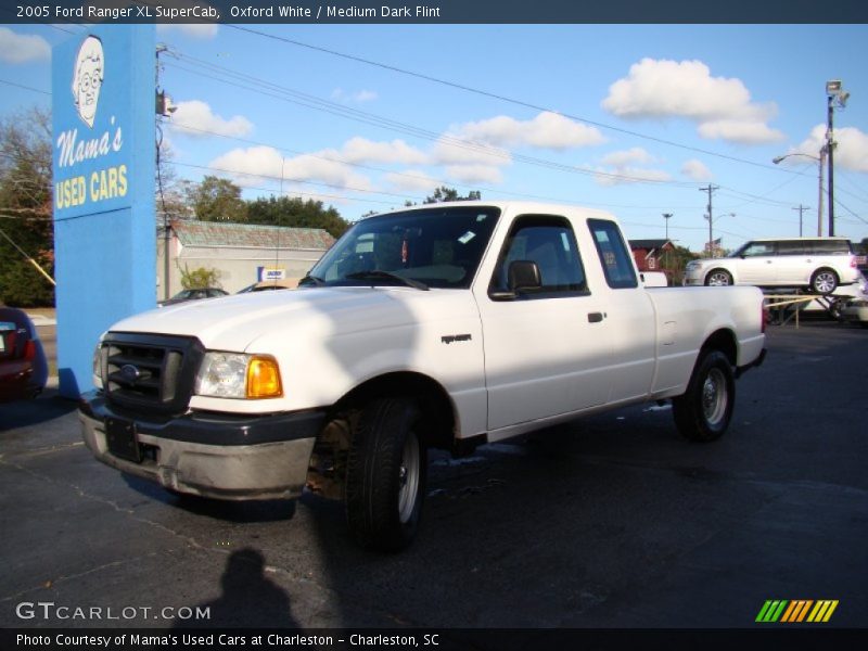 Oxford White / Medium Dark Flint 2005 Ford Ranger XL SuperCab