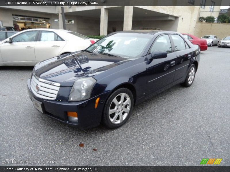 Blue Chip / Light Gray/Ebony 2007 Cadillac CTS Sedan