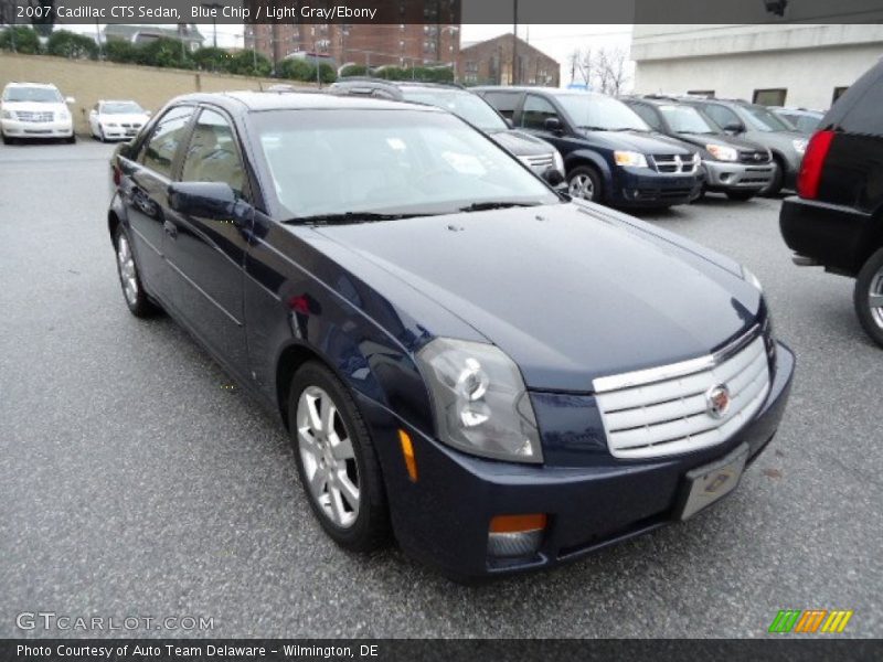 Blue Chip / Light Gray/Ebony 2007 Cadillac CTS Sedan