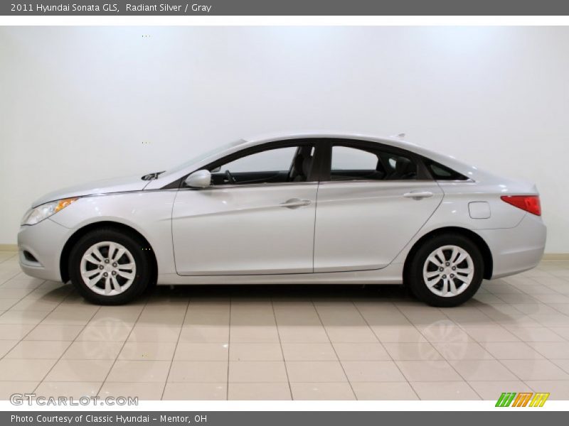 Radiant Silver / Gray 2011 Hyundai Sonata GLS