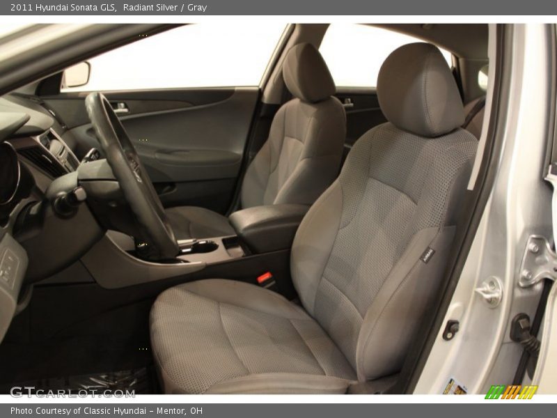 Radiant Silver / Gray 2011 Hyundai Sonata GLS