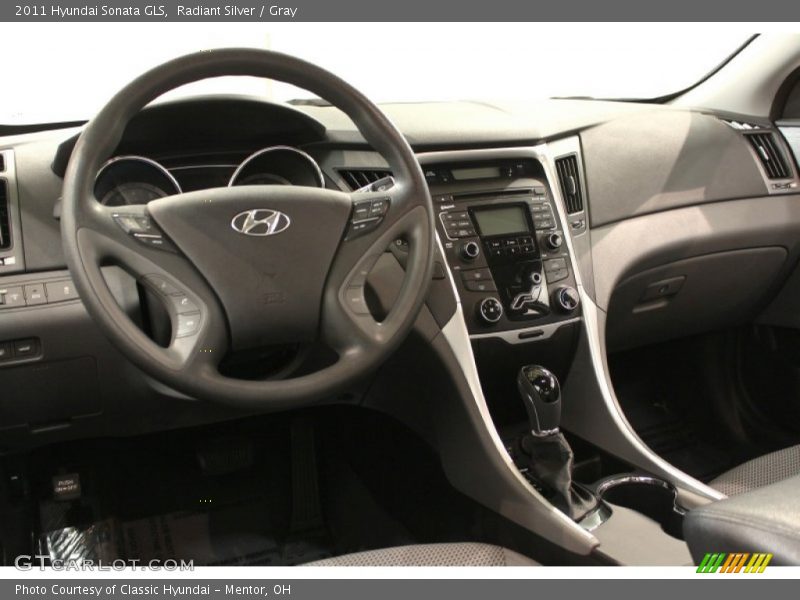 Radiant Silver / Gray 2011 Hyundai Sonata GLS