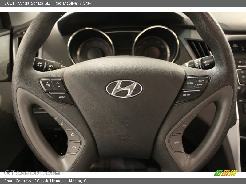 Radiant Silver / Gray 2011 Hyundai Sonata GLS