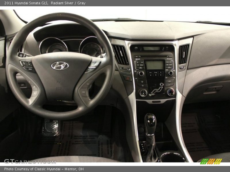 Radiant Silver / Gray 2011 Hyundai Sonata GLS