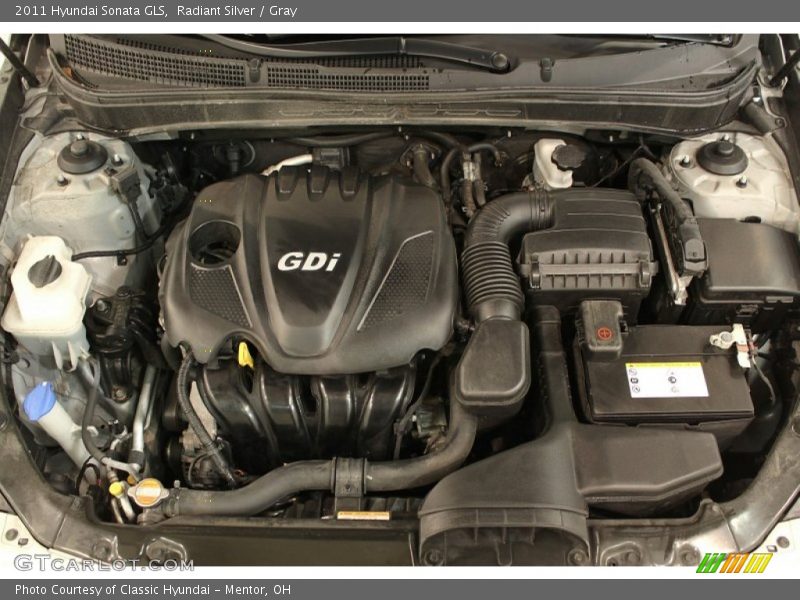 Radiant Silver / Gray 2011 Hyundai Sonata GLS