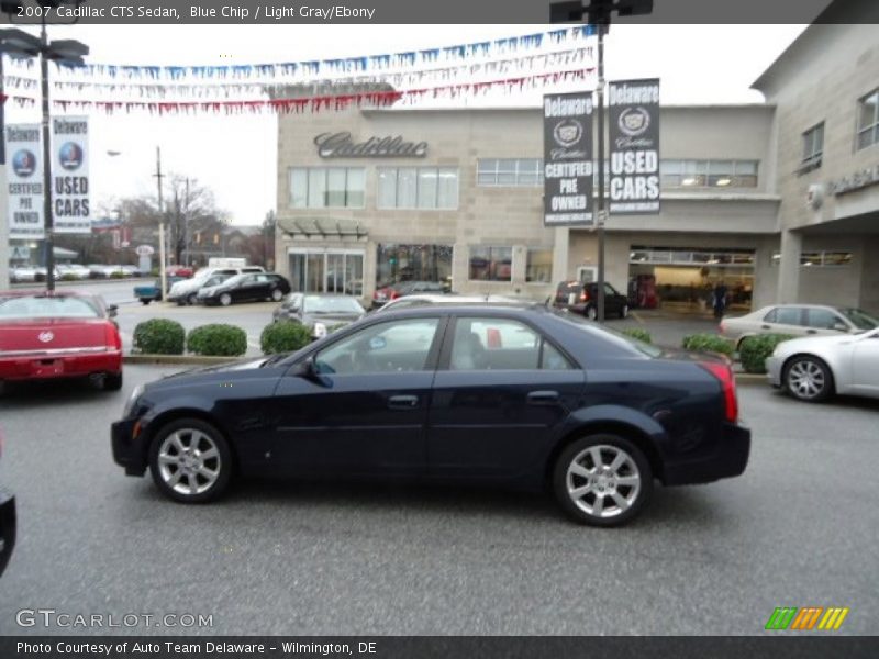 Blue Chip / Light Gray/Ebony 2007 Cadillac CTS Sedan