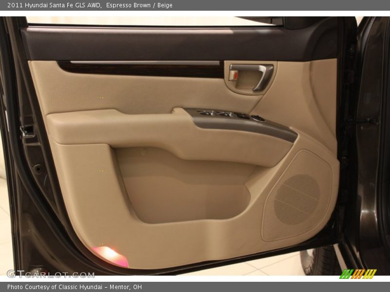 Espresso Brown / Beige 2011 Hyundai Santa Fe GLS AWD