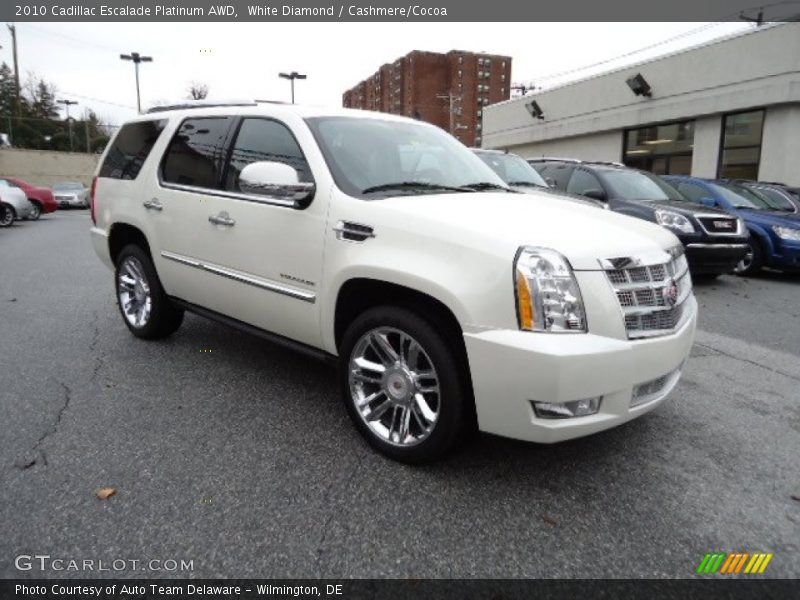 White Diamond / Cashmere/Cocoa 2010 Cadillac Escalade Platinum AWD