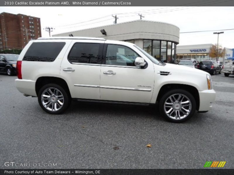 White Diamond / Cashmere/Cocoa 2010 Cadillac Escalade Platinum AWD