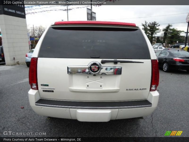 White Diamond / Cashmere/Cocoa 2010 Cadillac Escalade Platinum AWD