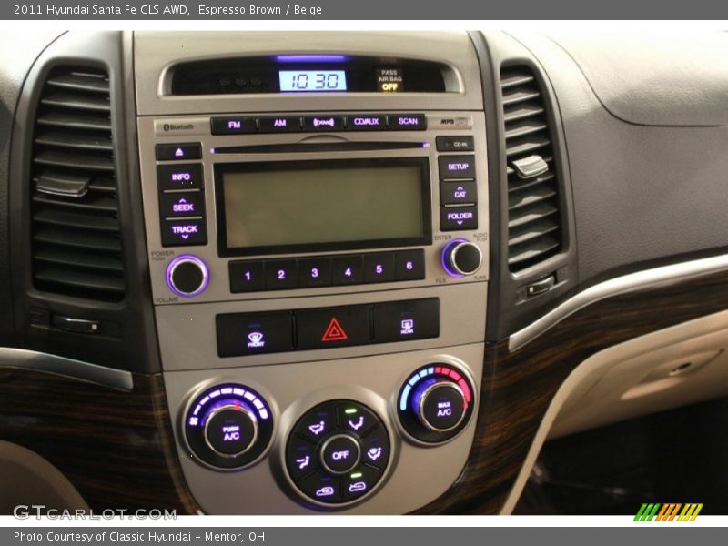 Espresso Brown / Beige 2011 Hyundai Santa Fe GLS AWD