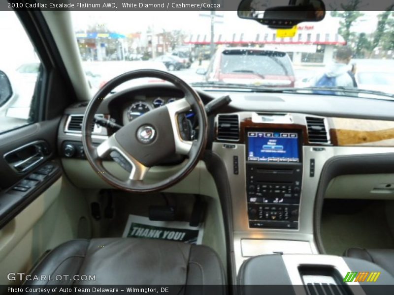 White Diamond / Cashmere/Cocoa 2010 Cadillac Escalade Platinum AWD
