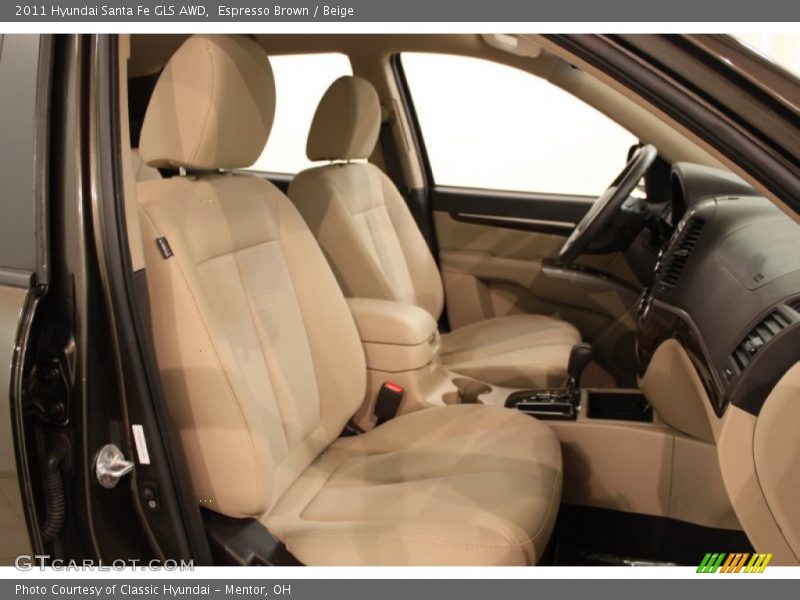 Espresso Brown / Beige 2011 Hyundai Santa Fe GLS AWD