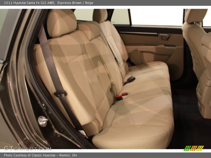 Espresso Brown / Beige 2011 Hyundai Santa Fe GLS AWD