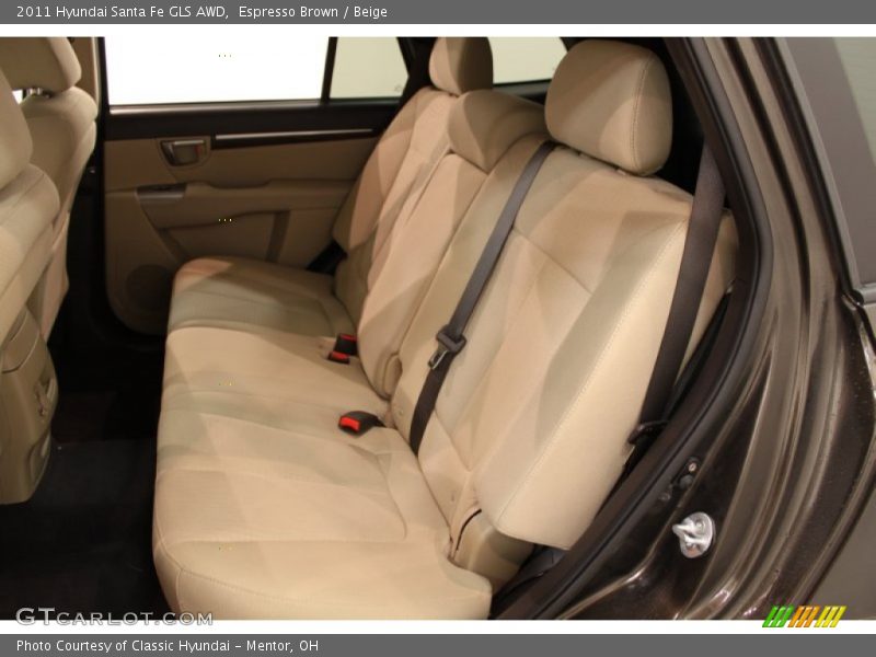 Espresso Brown / Beige 2011 Hyundai Santa Fe GLS AWD