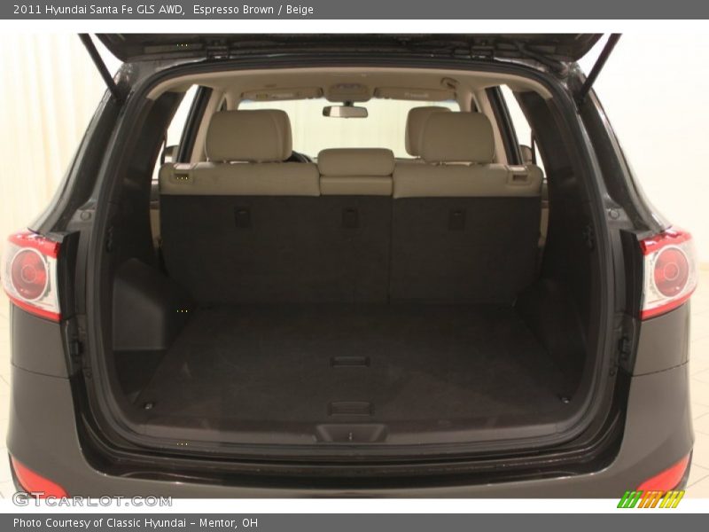 Espresso Brown / Beige 2011 Hyundai Santa Fe GLS AWD