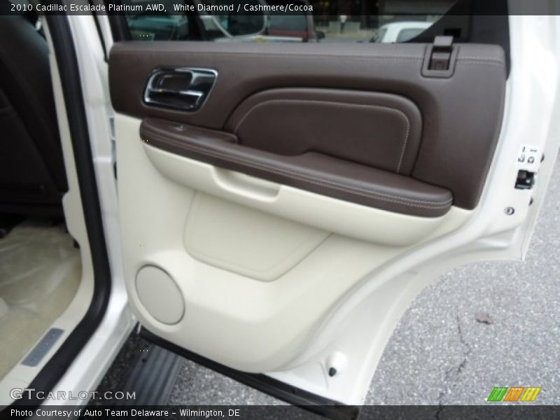 White Diamond / Cashmere/Cocoa 2010 Cadillac Escalade Platinum AWD