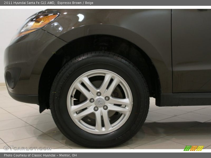 Espresso Brown / Beige 2011 Hyundai Santa Fe GLS AWD