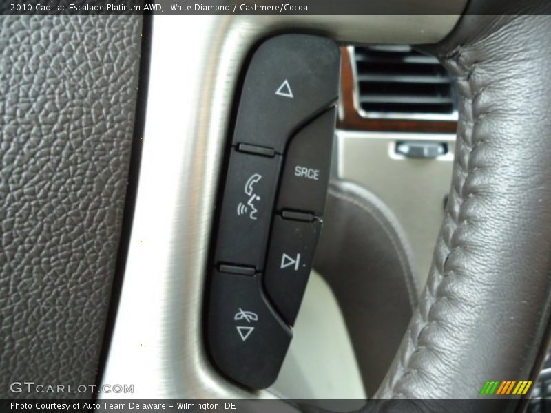 White Diamond / Cashmere/Cocoa 2010 Cadillac Escalade Platinum AWD