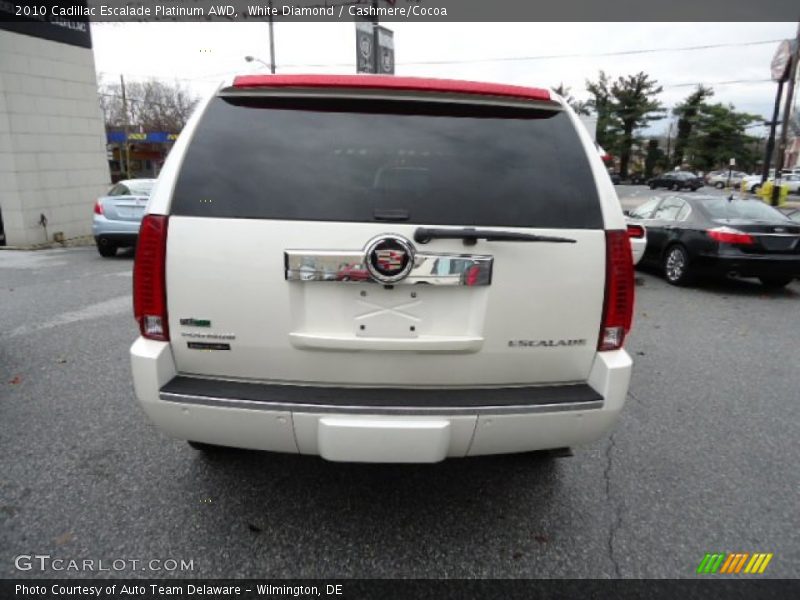 White Diamond / Cashmere/Cocoa 2010 Cadillac Escalade Platinum AWD