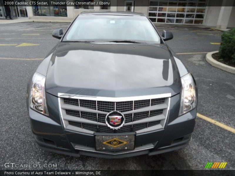 Thunder Gray Chromaflair / Ebony 2008 Cadillac CTS Sedan