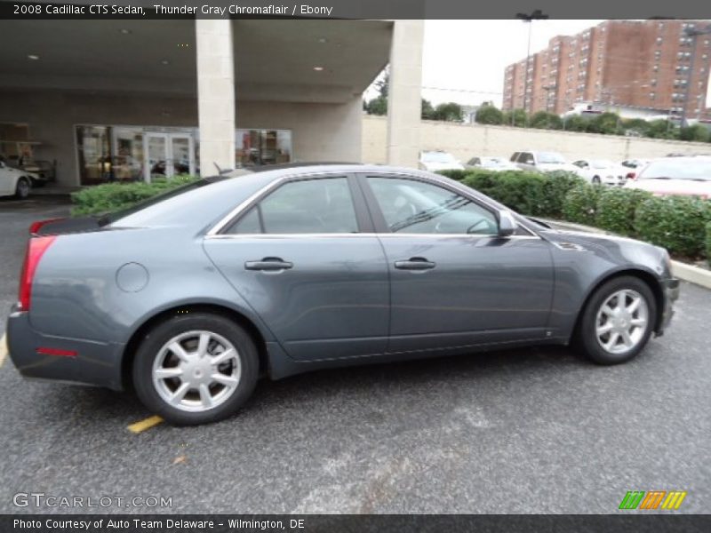 Thunder Gray Chromaflair / Ebony 2008 Cadillac CTS Sedan