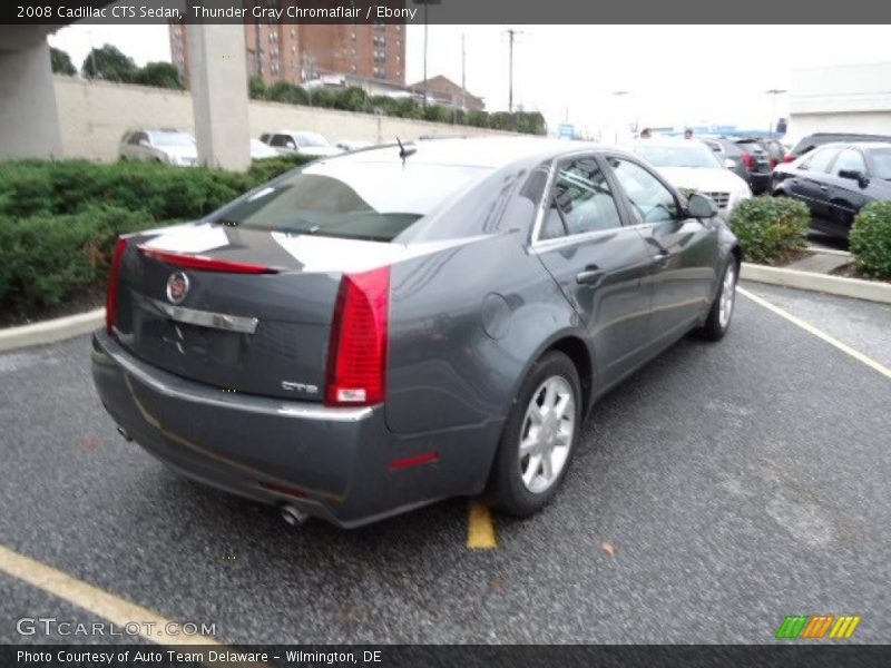 Thunder Gray Chromaflair / Ebony 2008 Cadillac CTS Sedan