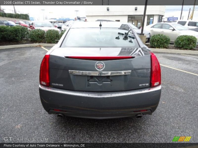 Thunder Gray Chromaflair / Ebony 2008 Cadillac CTS Sedan