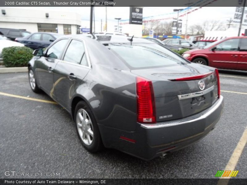 Thunder Gray Chromaflair / Ebony 2008 Cadillac CTS Sedan