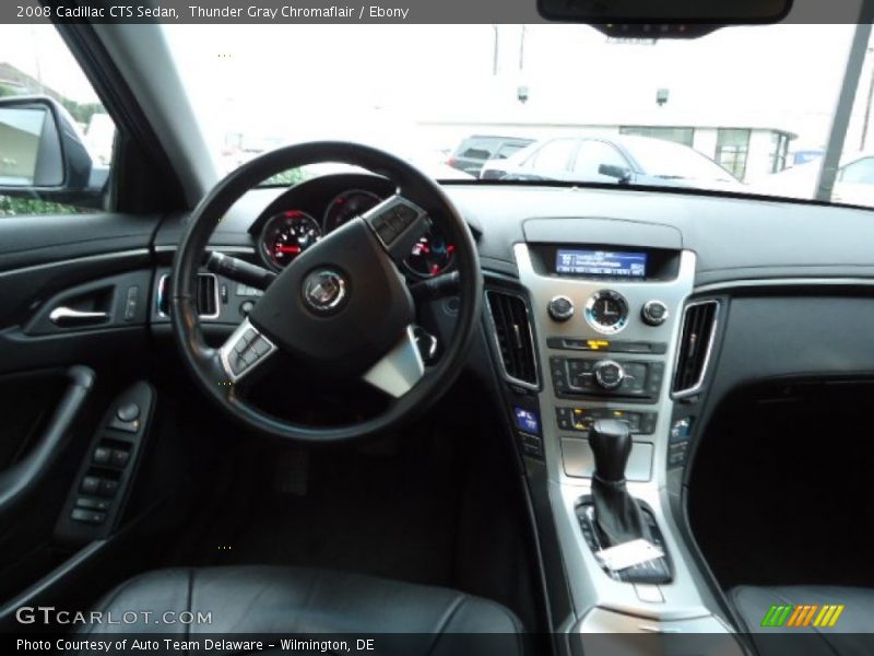 Thunder Gray Chromaflair / Ebony 2008 Cadillac CTS Sedan