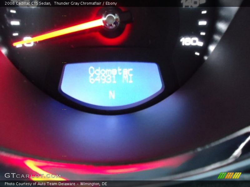 Thunder Gray Chromaflair / Ebony 2008 Cadillac CTS Sedan