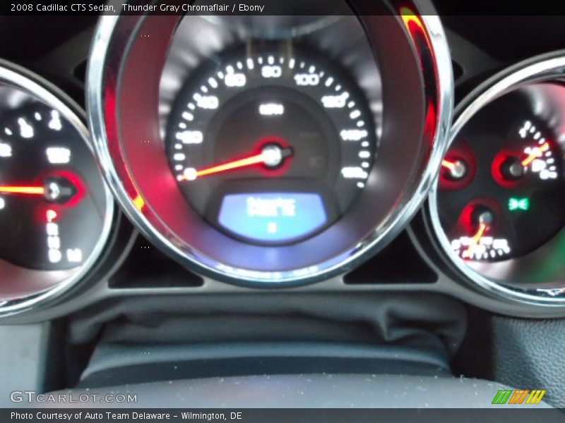 Thunder Gray Chromaflair / Ebony 2008 Cadillac CTS Sedan