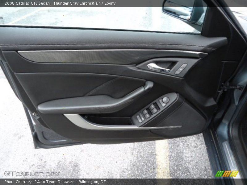 Thunder Gray Chromaflair / Ebony 2008 Cadillac CTS Sedan