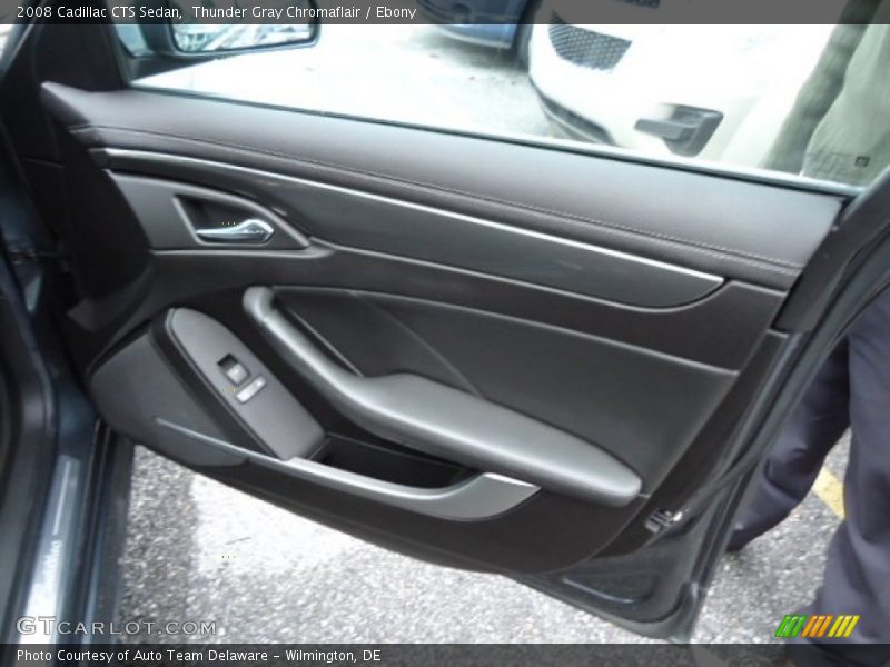 Thunder Gray Chromaflair / Ebony 2008 Cadillac CTS Sedan