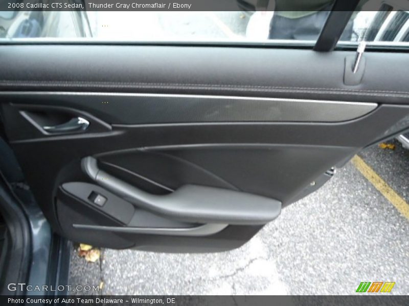 Thunder Gray Chromaflair / Ebony 2008 Cadillac CTS Sedan