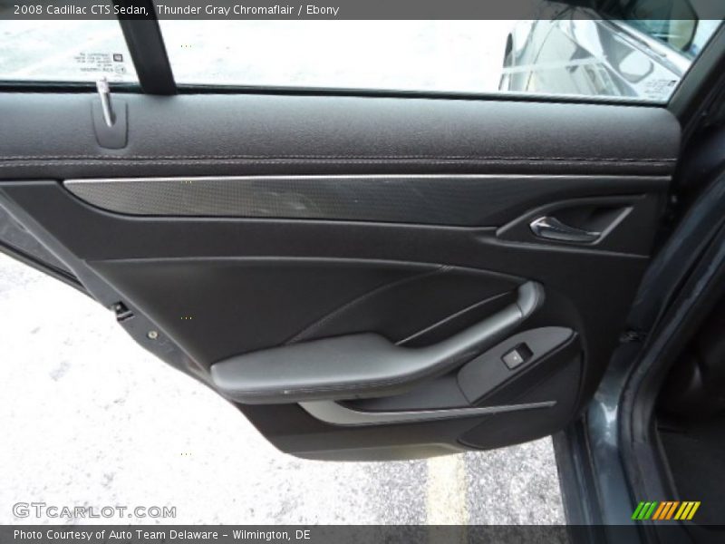 Thunder Gray Chromaflair / Ebony 2008 Cadillac CTS Sedan