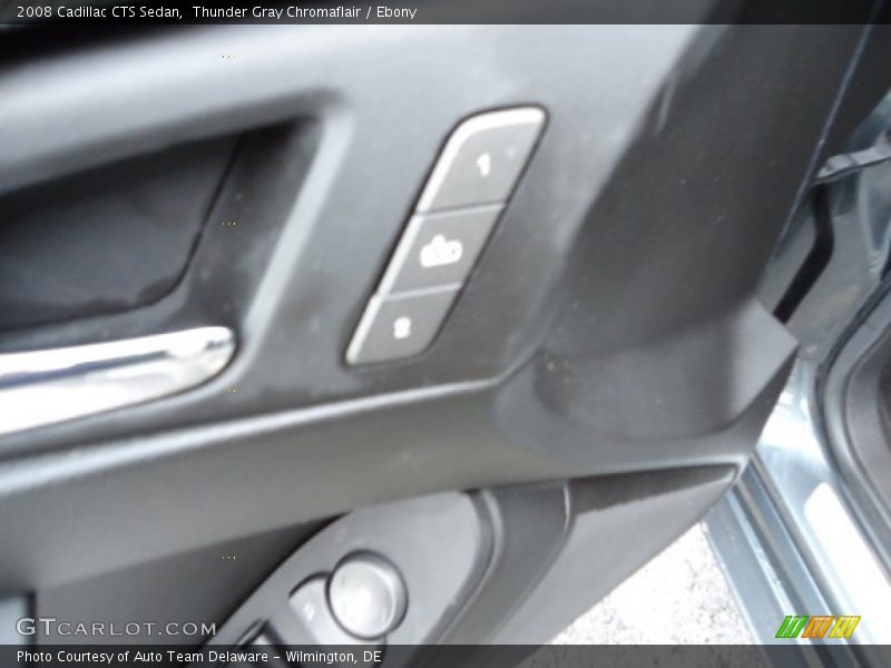 Thunder Gray Chromaflair / Ebony 2008 Cadillac CTS Sedan
