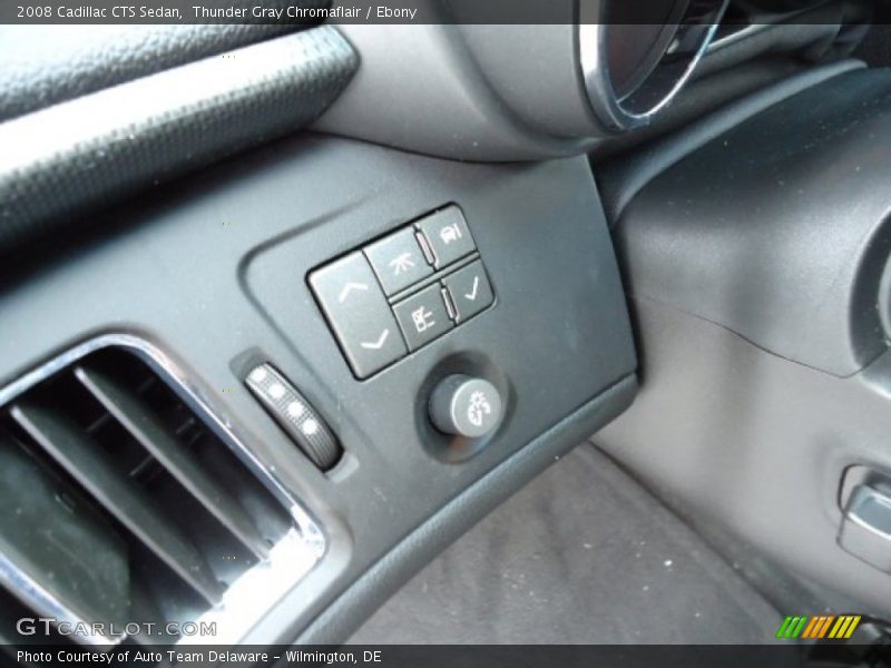Thunder Gray Chromaflair / Ebony 2008 Cadillac CTS Sedan