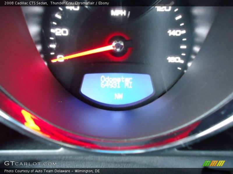 Thunder Gray Chromaflair / Ebony 2008 Cadillac CTS Sedan