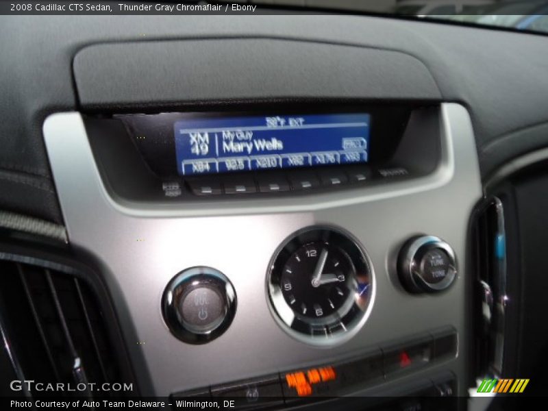 Thunder Gray Chromaflair / Ebony 2008 Cadillac CTS Sedan
