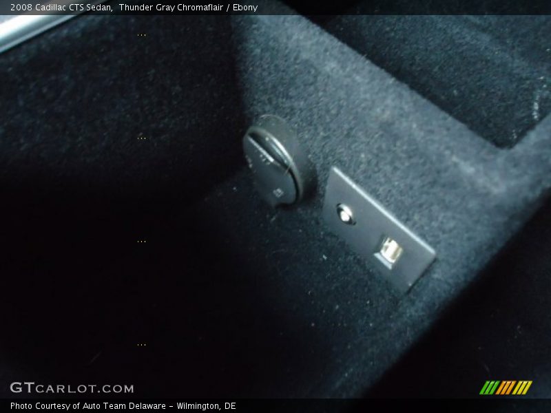 Thunder Gray Chromaflair / Ebony 2008 Cadillac CTS Sedan