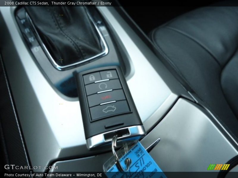 Thunder Gray Chromaflair / Ebony 2008 Cadillac CTS Sedan