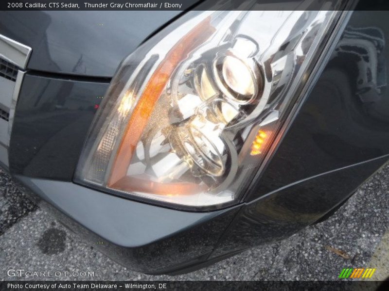 Thunder Gray Chromaflair / Ebony 2008 Cadillac CTS Sedan
