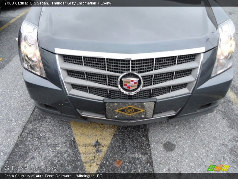 Thunder Gray Chromaflair / Ebony 2008 Cadillac CTS Sedan
