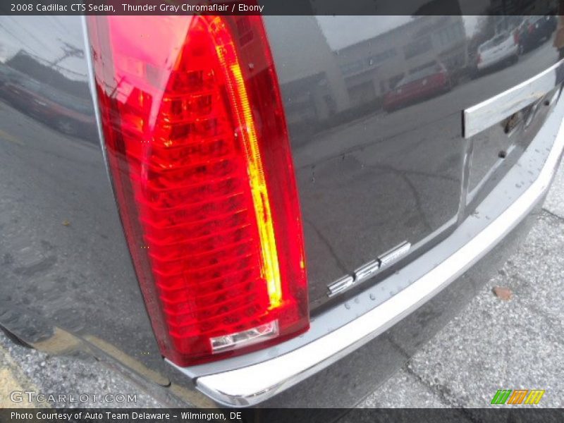 Thunder Gray Chromaflair / Ebony 2008 Cadillac CTS Sedan