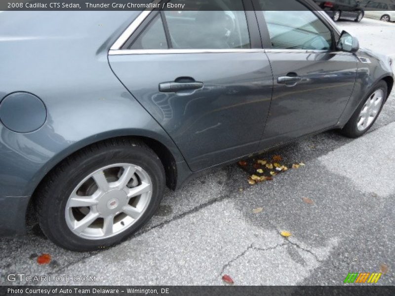 Thunder Gray Chromaflair / Ebony 2008 Cadillac CTS Sedan