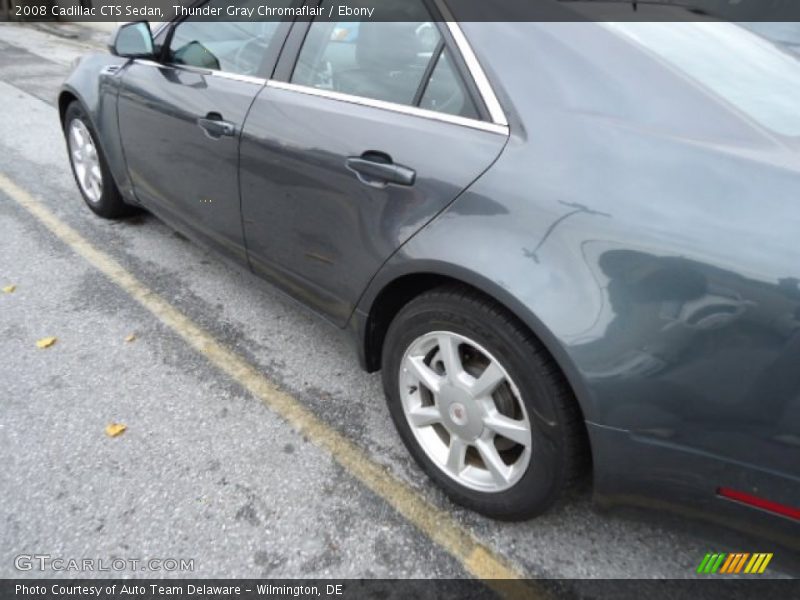 Thunder Gray Chromaflair / Ebony 2008 Cadillac CTS Sedan